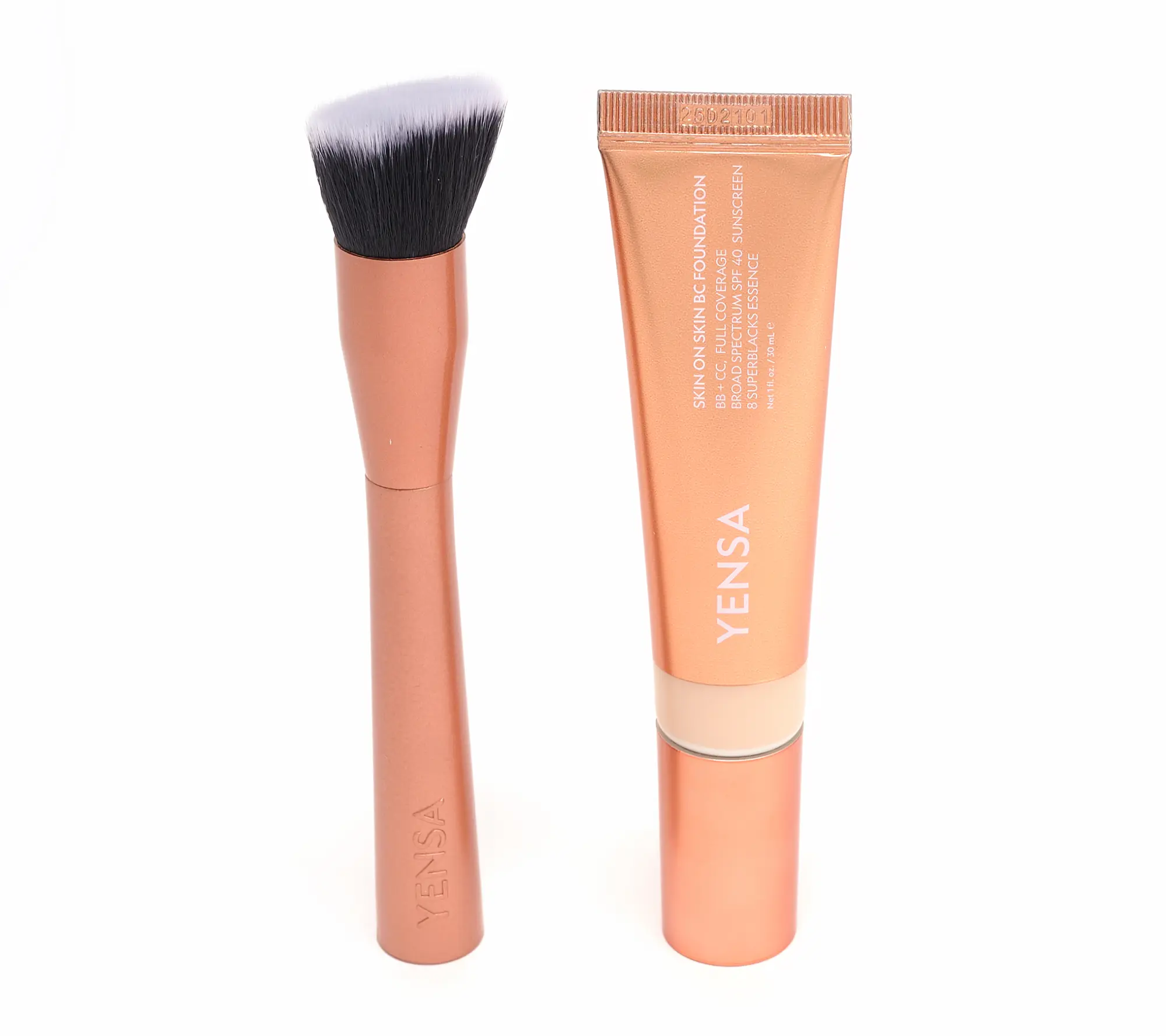 YENSA Beauty BC Skin on Skin SPF 40 Foundation with Brush