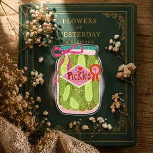 Magnetic Pickle Jar Phone Grip Tok for MagSafe • Cute Acrylic Jar of Pickles Phone Holder Stand • Aesthetic Detachable Griptok Gift for Women Girls