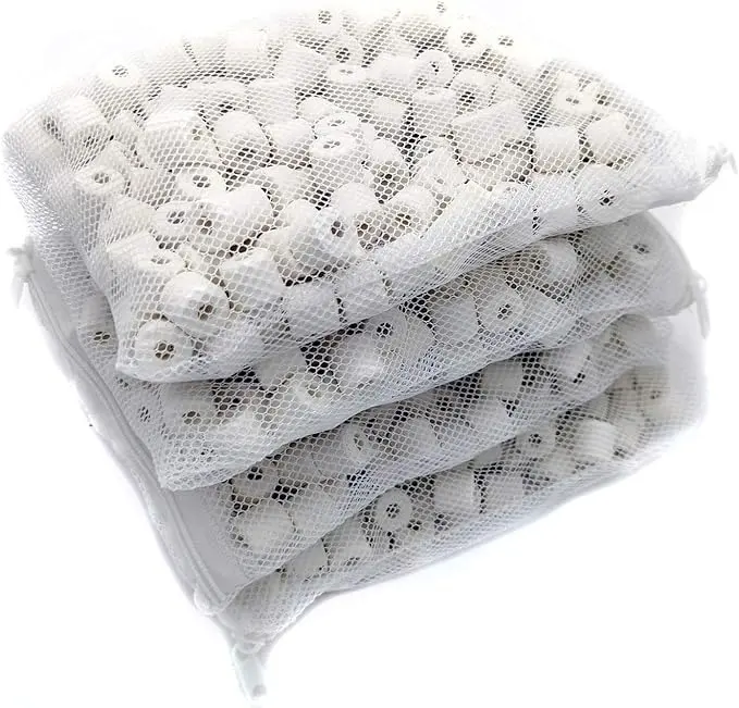 4 lb Aquarium Fitler Media Ceramic Rings, Bio Ceramic Filter Media for Pond Fish Tank Canister Filter