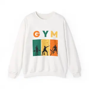 Workout Motivation Sweatshirt, Fitness Sweater, Gym Crewneck Jumper, Active Lifestyle Pullover, Exercise Top