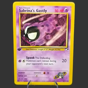 Sabrina’s Gastly 093/132 1ST EDITION - Gym Heroes (G1) Pokemon Card