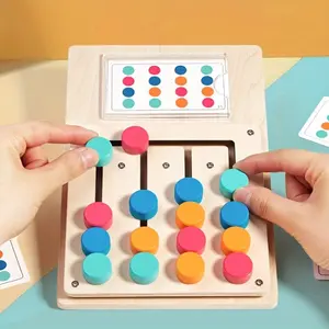 Wooden Colorful Puzzle Game, Color Recognition Matching Game, Shape Recognition Puzzles, Educational Toy for Kids, Parent-child Interactive Game, Birthday Gift