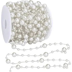 66 Ft Christmas Beads Garland Decoration  Strands Chain for Christmas Tree Decoration Indoor Outdoor  Mantle Fireplace Holiday Decor