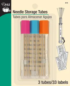 Needle Storage Tubes, Assorted, 3 pc