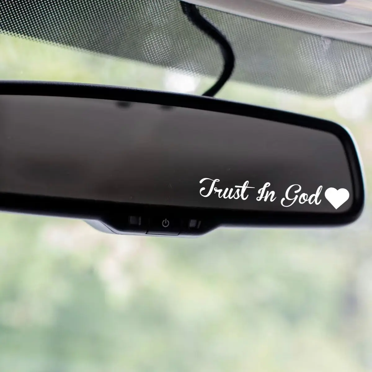 Trust In God Mirror Decal - Home Decor & Removable Wall Sticker