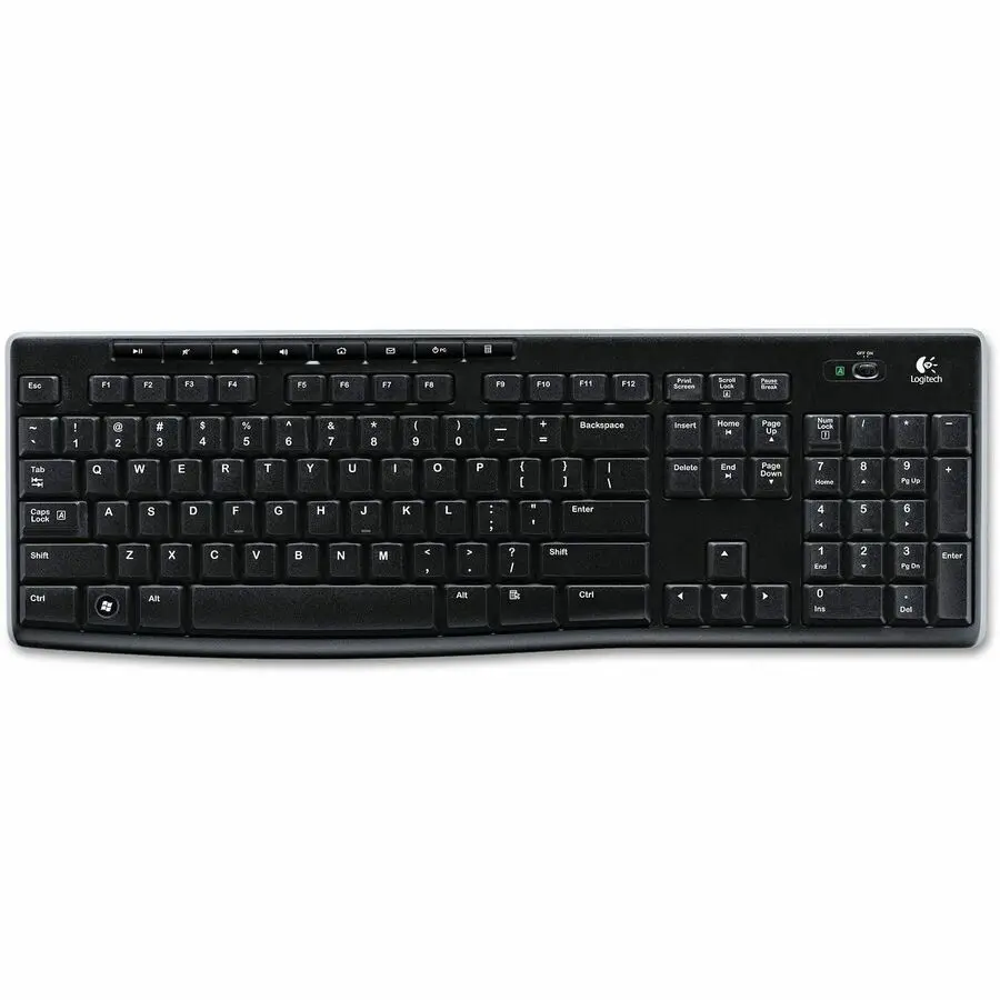 Logitech Wireless Keyboard K270 with Long-Range Wireless (920-003051)