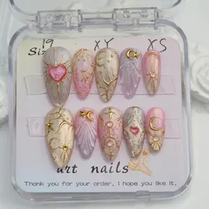 Handmade Gel Press On Nails: Custom Faux Acrylic Nails