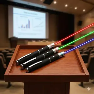 Multi-Color Laser Pen: Red Green Blue Purple Training Tool for Pets, Anti-Slip Safe Design, Long Range Visible Beam for Cat Dog Play, Remote Interactive Pointer, Portable Teaching Aid