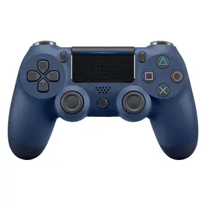 Wireless Controller for PS4 - Dual Vibration, 6 Axis Motion Control & Linear Triggers ，Compatible with PS4/PS3/PC/iOS/Android -Navy Blue