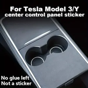 Center Console Cover Protector for Tesla Model Y&2021-2023 Model 3 Central Control Panel Wrap Sticker Film Anti Scratch Car Accessories