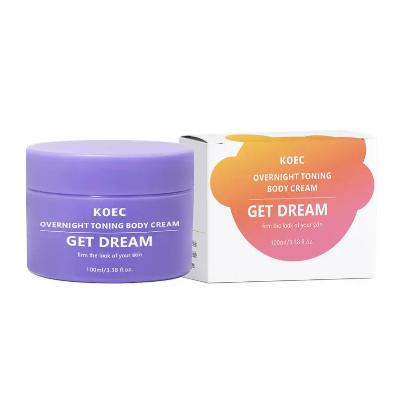 KOEC Get Dream Firming Body Cream | Overnight Cellulite Treatment | Slimming & Tightening Moisturizer for Women | Smooth & Tone Skin | Anti-Cellulite Lotion 100ml