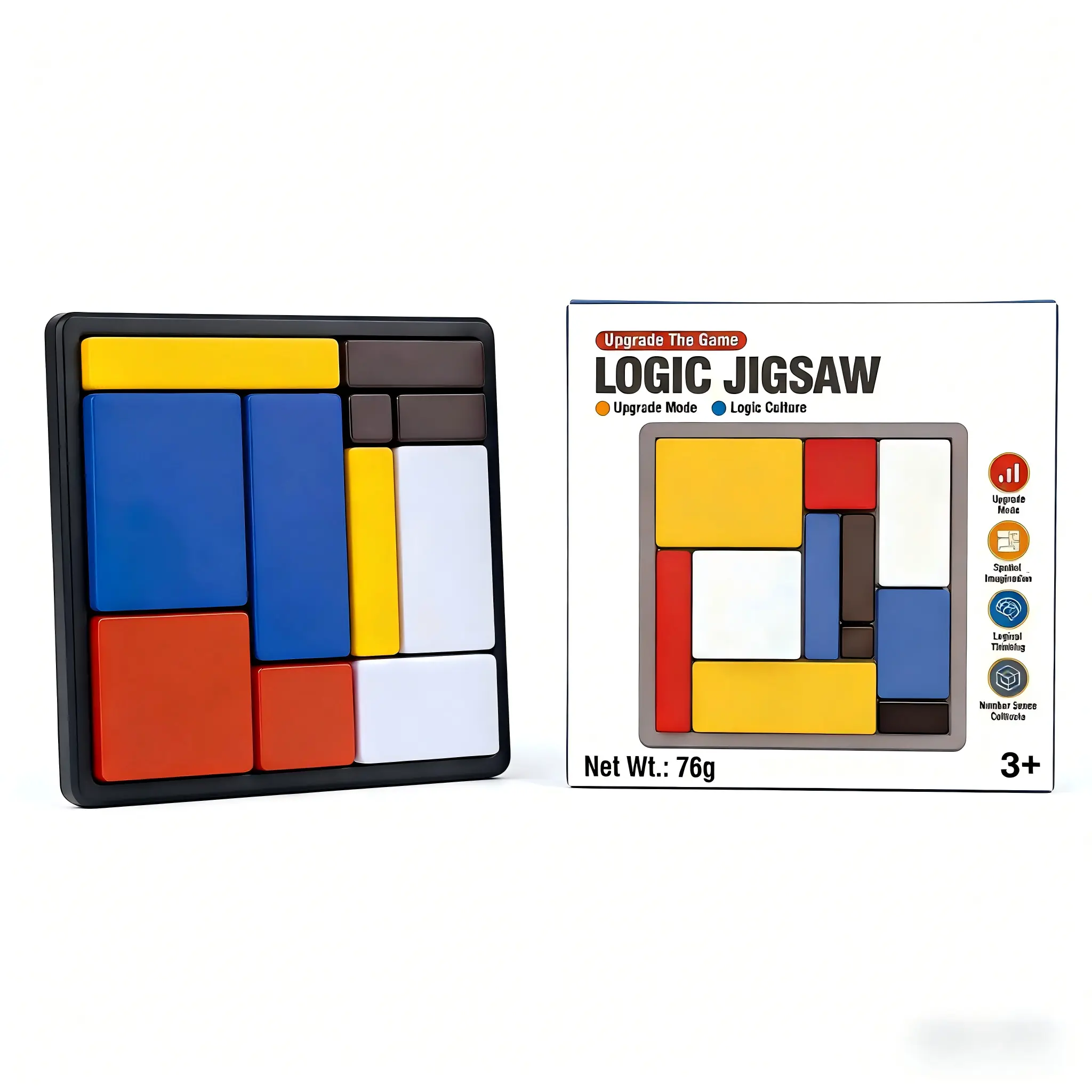 Tangram Portable Challenge Family Interactive Logic Puzzle Educational Game, 88 Challenge Levels, Educational Toy, Travel Game, Suitable for Ages 7 and Up, Made of Plastic, Award-Winning Product,2026 Valentine's Day Gifts, Game Night, Party Games