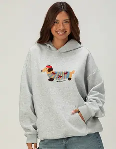 AELFRIC EDEN Cartoon Dog Womens Oversized Hoodie