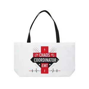 Chaos Coordinator EMT Weekender Tote Bag, Perfect Gift for EMTs, Nurses, Medical Staff, Hospital Swag, Weekend Getaway