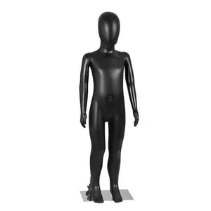 Zeny 43" Child Mannequin Full Body Realistic Adjustable Detachable w/Metal Base Black