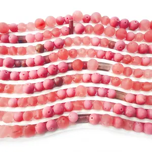 L545]Crystal Rose Matte DIY Beads DIY Charms Set
