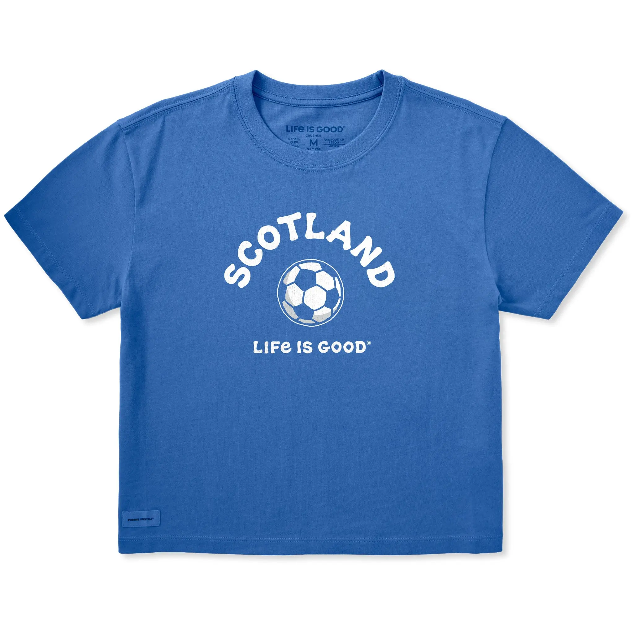 Women's Scotland Soccer Short Sleeve Crusher Boxy Tee