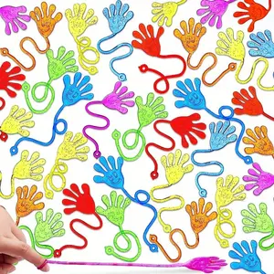 10/20/30pcs Tpr Soft Gel Highly Elastic Stretchy Glue Hand, Powder Wall Climbing Playful Prank Stick Hands, Stress Relief Toy, Stretchable Stress Relief