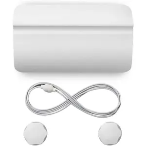 Automatic Pets Door Opener, Automotive Pet Dog Door Private Access Door, Cat Private Handle Pet Door, for Training Pets Dogs Cats Free-Access Entry Exit Room Toilet(White)