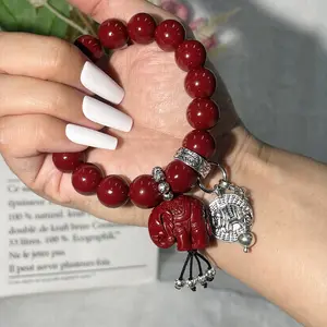 Little Elephant Cinnabar Bracelet