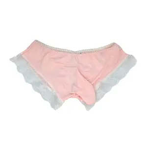 Pink Lace Trim Pouch Panty – Sissy Lingerie for Crossdressers & Femboys