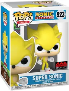 Funko Pop! Games Sonic the Hedgehog Super Sonic Vinyl Figure 923 AAA Exclusive Limited Edition