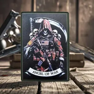 Reaper Tactical Badge Skull PVC Hook&Loop Patch Military Morale Army Armband Backpack Accessories Stickers