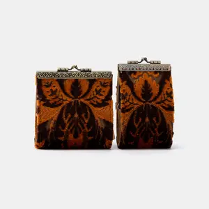 Burnout Velvet Revival Sienna Card Wallet