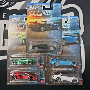 Hot Wheels Silver Series - Hybrid Speed Set of 5 - Diecast Toy Car Collectible