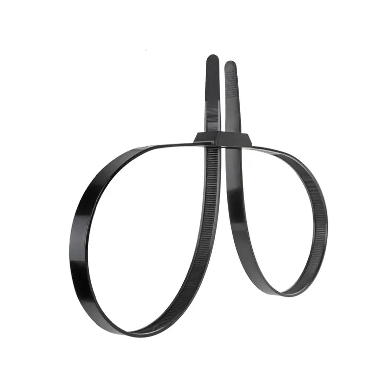 4-Pack Heavy-Duty Nylon Wire Cable Ties - 13x500mm Precisely Sized, Extra Strength Safety Locks, High-Performance Security for Home Improvement, Electrical Wires Work