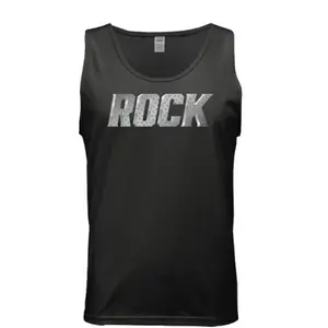 ROCK Men's Cotton Tank | Steel Plate Edition | Heavy Duty Rockwear Fabric Jersey