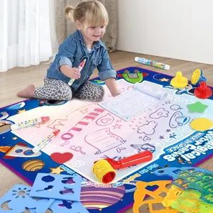 Water Drawing Mat for Kids – Educational Magic Painting Board, Reusable Graffiti Doodle Pad