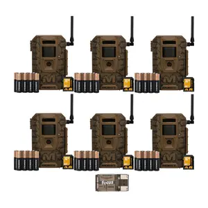 Muddy Outdoors Mitigator 3.0 Combo Cellular Trail Camera (6-Pack) with Accs