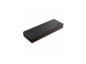 Lenovo ThinkPad Thunderbolt 5 Smart Dock 7500 - 265 W - Thunderbolt 5 - 4 Displays Supported -  5x USB Ports - 3x USB Type-A Port - 2x USB Type-C Ports - Network (RJ-45) - HDMI - 2x DP (40BA0265US)