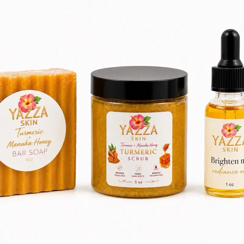 Yazza Skin Brighten Me Turmeric & Homey Trio