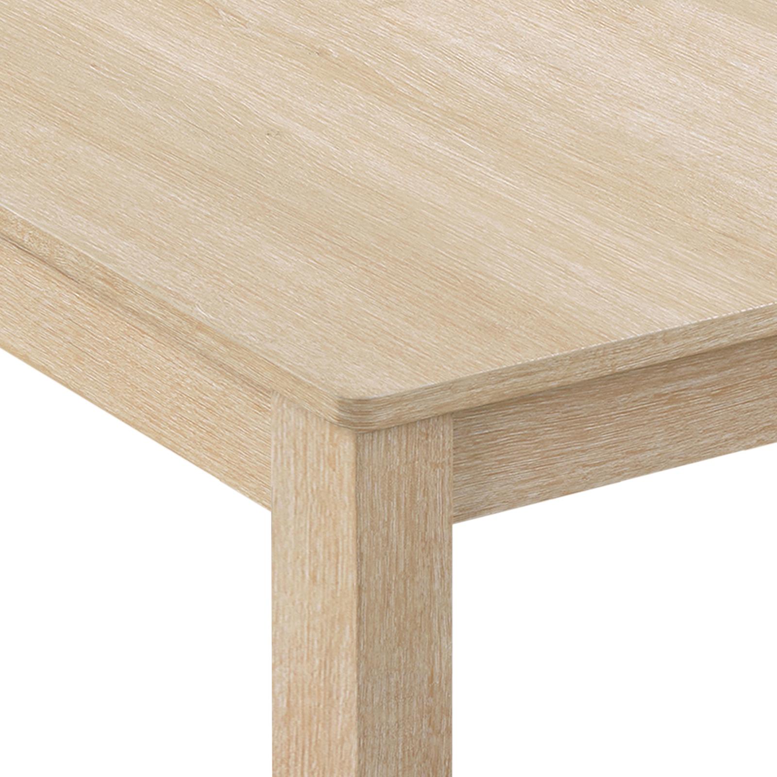 5-Piece Wooden Dining Table Set for 4 People, Modern Kitchen & Dining Room Furniture with 4 Chairs, Light Oak Beige/Antique Black Beige