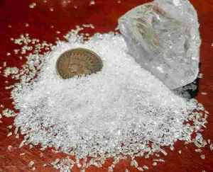 Crushed Clear Quartz – Fine Granules Sand for Crafts & Inlay Art