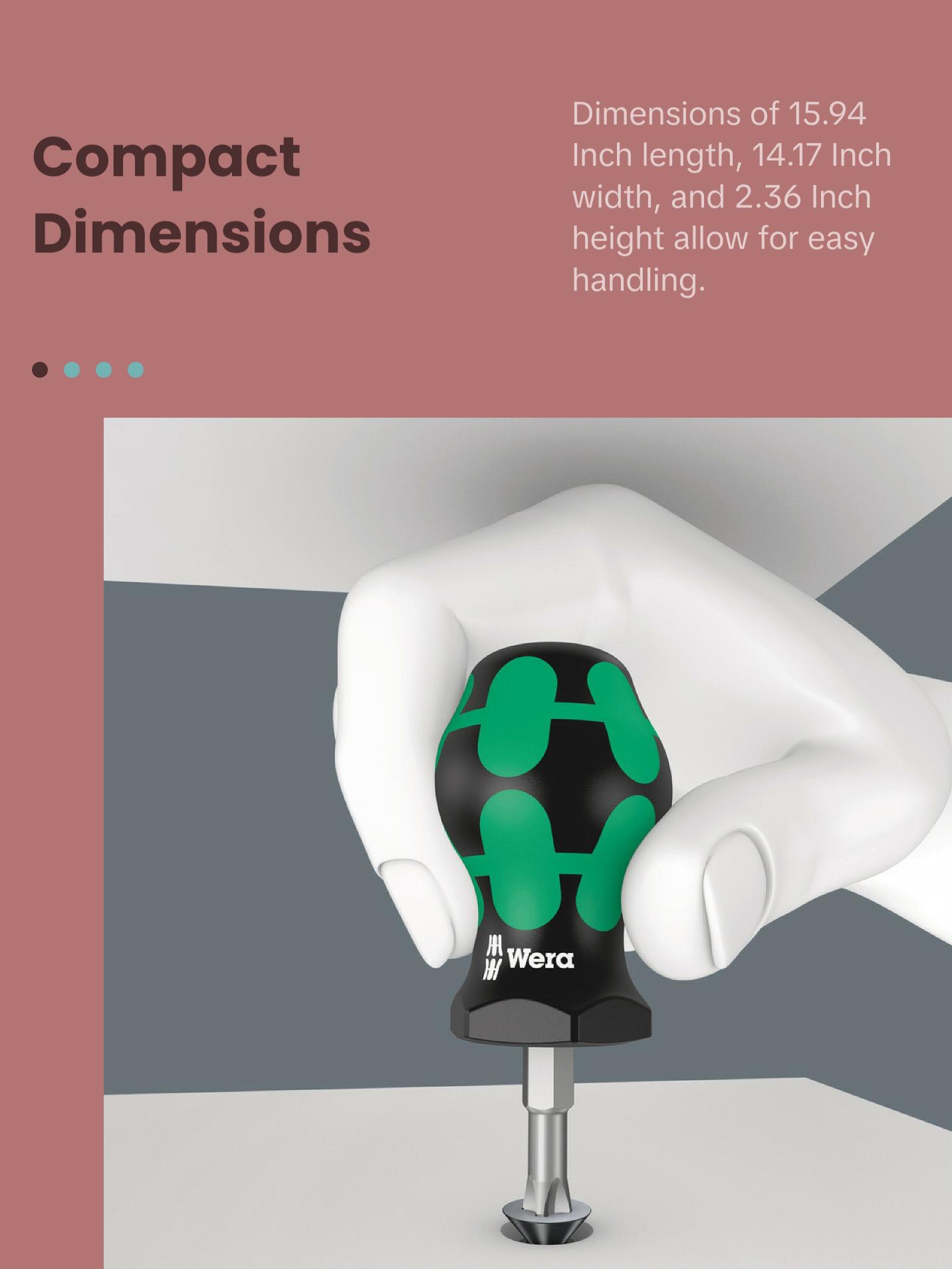 Wera 9710 Foam insert screwdriver set 1, 18 pieces