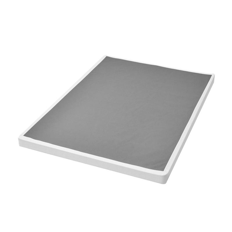 VEVOR Box Spring, Queen Size Bed Frame with Washable Fabric Cloth, Heavy Duty Metal Frame for Queen Bed, 4 in Mattress Foundation, 3500 lbs Max Weight Capacity, Easy Assembly, 79.1 L x 59.4 W x 4 H in