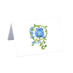 Garden and Vine Blue Place Cards - BARGAIN BASEMENT ITEM