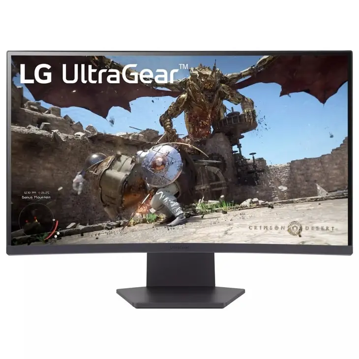 LG 27 Inch UltraGear™ QHD 1440P 180Hz 1ms AMD FreeSync™ HDR10 1000R Curved Gaming Monitor