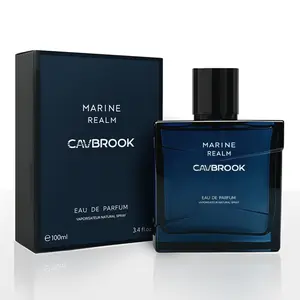 Cavbrook Marine Realm Eau de Parfum 100ml / 3.4 fl oz for Men | Fresh Citrus Woody Fragrance with Grapefruit, Lemon, Ginger, Jasmine, Cedar, Vetiver & Incense Notes | Long Lasting EDP Alternative | Signature Scent for Office, Dating, Travel & Daily Wear