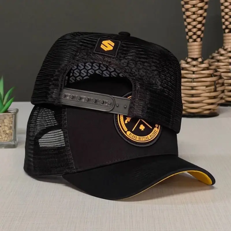 2026 Premium Black Mesh Trucker Hat – Stylish Adjustable Baseball Cap for Men & Women