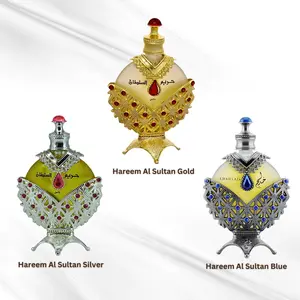 KHADLAJ VALUE PACK HAREEM AL SULTAN PERFUME OIL (GOLD,BLUE & SILVER) 35ML EACH