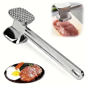 Lake Tian Meat Tenderizer Kitchen Mallet Hammer Tool Manual Pounder for Tenderizing Meats, Nuts, Shellfish, ect, Hang Hole for Easy Storage, Hand Wash