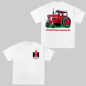 IH Tractor Tee Farm Machinery T-Shirt Soft Comfy Unisex Print T-Shirt Menswear Womenswear Farmerswear