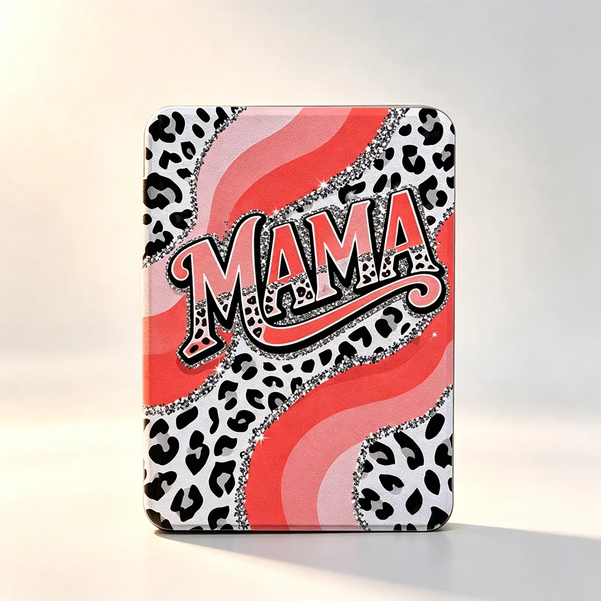 Retro Cute Mama Leather Case for Kindle Series, Multi-Size Tablet Accessories Fit Paperwhite KPW5/KPW6 (11th Gen 6.8in), 12th Gen (7.0in) & 2022-2024 Kindle (6.0in), Durable Protective Cover with Auto Wake/Sleep, Summer Gift for Book Lovers