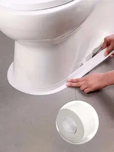 White Waterproof Caulk Tape 3.2m Self-Adhesive Sealing Tape for Bathroom Kitchen Sink Toilet Tub Edges Easy Application & Durability