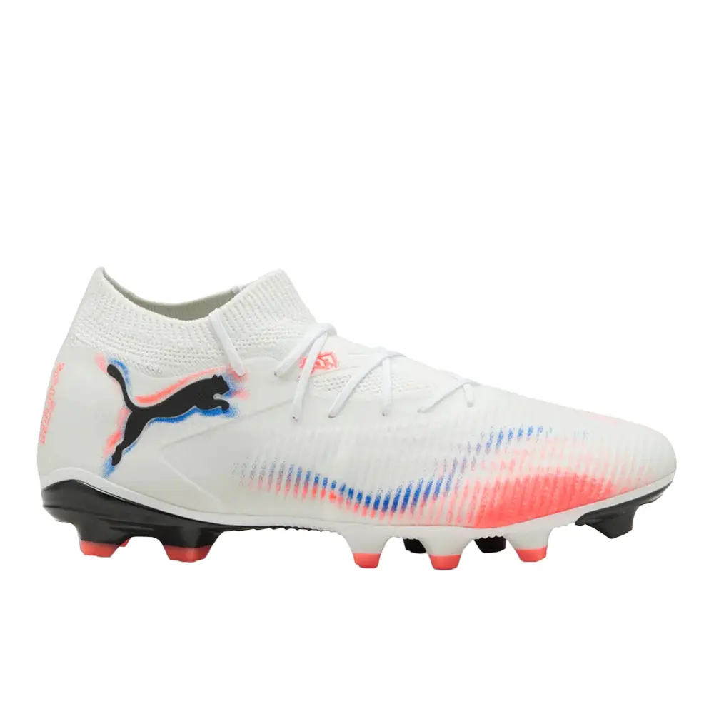 PUMA Mens Future 8 Match Firm GroundArtificial Ground Soccer Cleats - White PUMA Mens Future 8 Match Firm GroundArtificial Ground Soccer Cleats - White