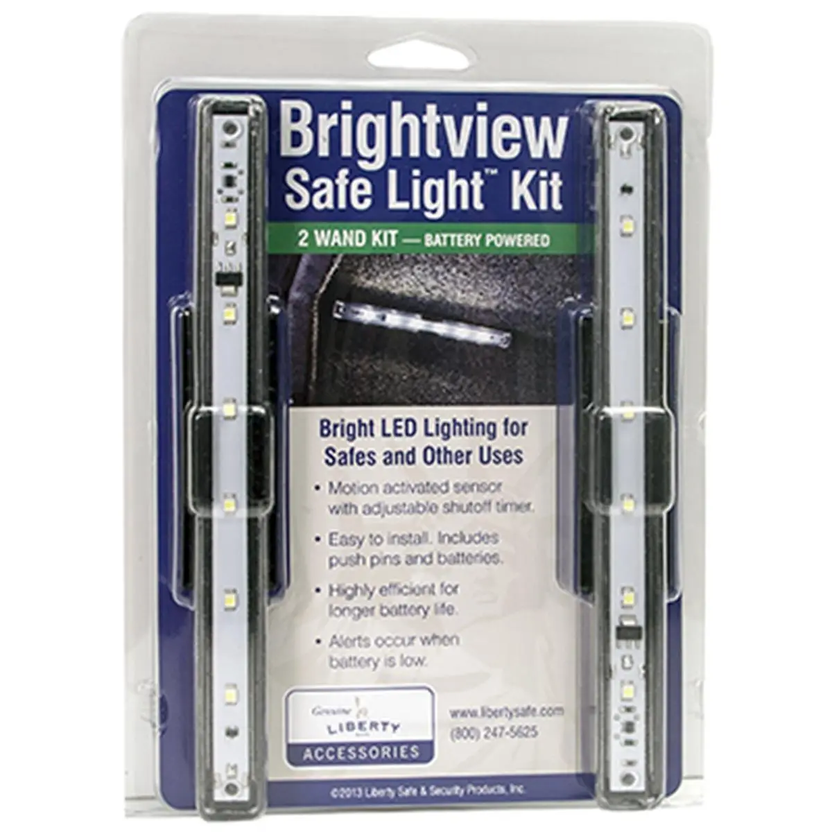 Liberty Safe & Security Prod 10981 Brightview- Safe Light Kit With 2 Lights, Led Motion Sensor, Night Light